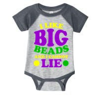 I Like Big Beads and I Cannot Lie Mardi Gras Infant Baby Jersey Bodysuit