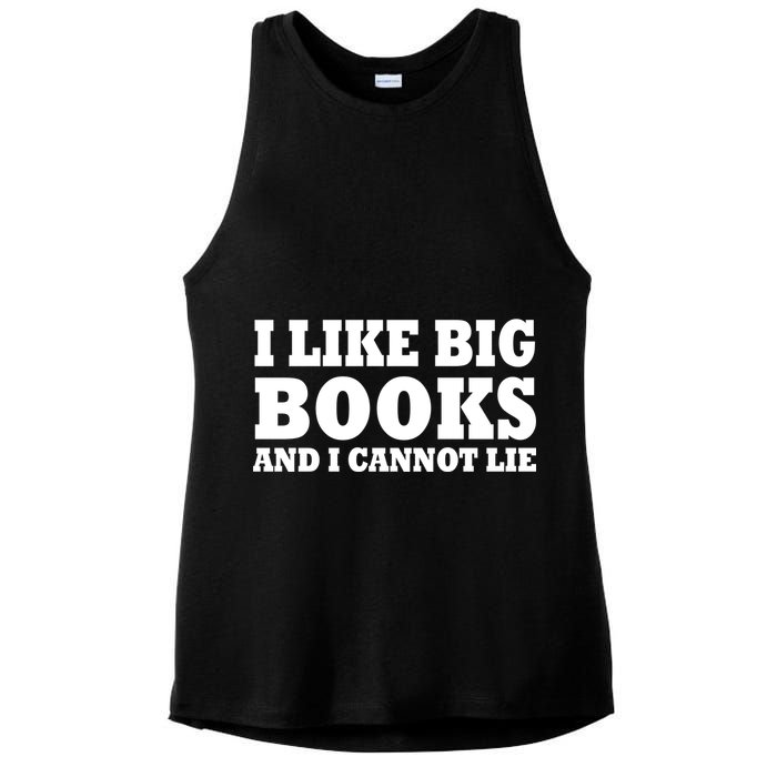 I Like Big Books And I Cannot Lie Ladies PosiCharge Tri-Blend Wicking Tank