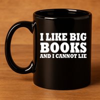 I Like Big Books And I Cannot Lie 11oz C Handle Ceramic Mug