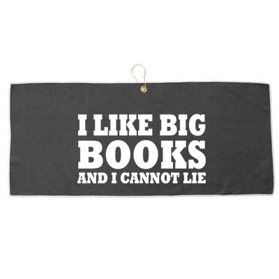 I Like Big Books And I Cannot Lie Large Microfiber Waffle Golf Towel