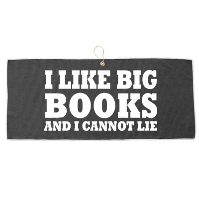 I Like Big Books And I Cannot Lie Large Microfiber Waffle Golf Towel