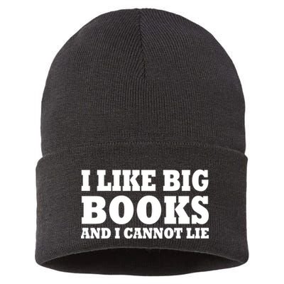 I Like Big Books And I Cannot Lie Sustainable Knit Beanie