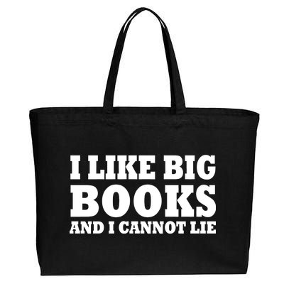 I Like Big Books And I Cannot Lie Cotton Canvas Jumbo Tote