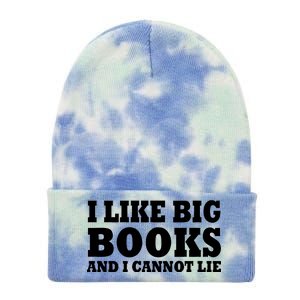 I Like Big Books And I Cannot Lie Tie Dye 12in Knit Beanie