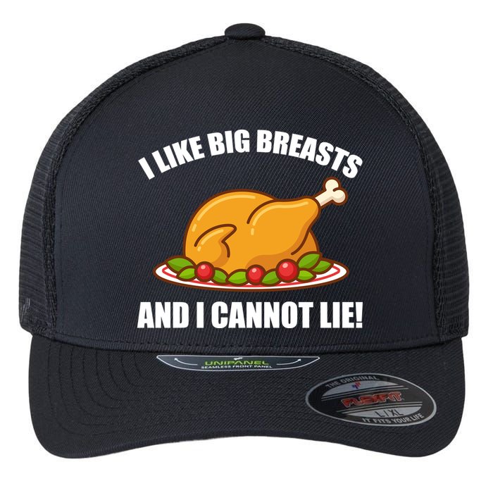 I like Big Breasts And I Cannot Lie Flexfit Unipanel Trucker Cap