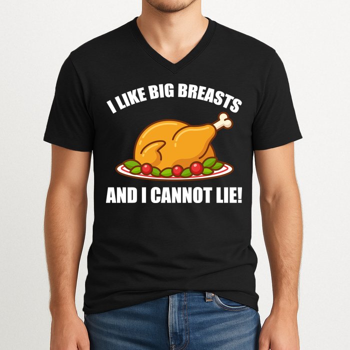 I like Big Breasts And I Cannot Lie V-Neck T-Shirt