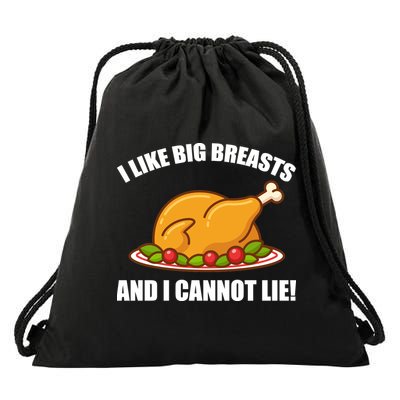 I like Big Breasts And I Cannot Lie Drawstring Bag