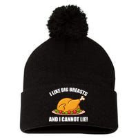 I like Big Breasts And I Cannot Lie Pom Pom 12in Knit Beanie