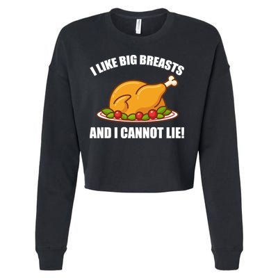 I like Big Breasts And I Cannot Lie Cropped Pullover Crew