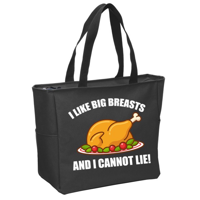 I like Big Breasts And I Cannot Lie Zip Tote Bag