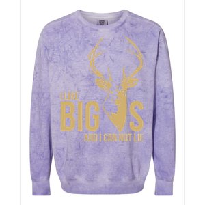 I Like Big Bucks and I Cannot Lie Colorblast Crewneck Sweatshirt