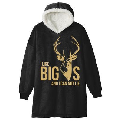 I Like Big Bucks and I Cannot Lie Hooded Wearable Blanket