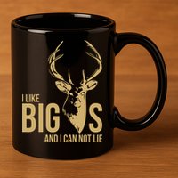 I Like Big Bucks and I Cannot Lie 11oz C Handle Ceramic Mug