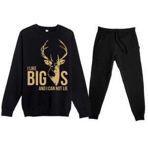 I Like Big Bucks and I Cannot Lie Premium Crewneck Sweatsuit Set