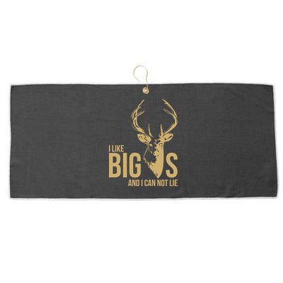 I Like Big Bucks and I Cannot Lie Large Microfiber Waffle Golf Towel