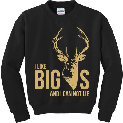 I Like Big Bucks and I Cannot Lie Kids Sweatshirt