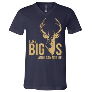 I Like Big Bucks and I Cannot Lie V-Neck T-Shirt