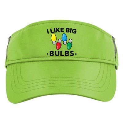 I Like Big Bulbs Funny Christmas Lights Adult Drive Performance Visor