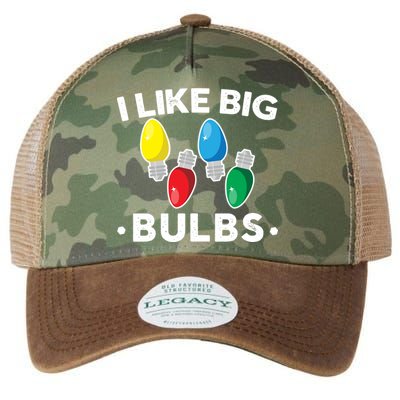 I Like Big Bulbs Funny Christmas Lights Legacy Tie Dye Trucker Hat