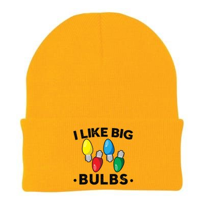 I Like Big Bulbs Funny Christmas Lights Knit Cap Winter Beanie