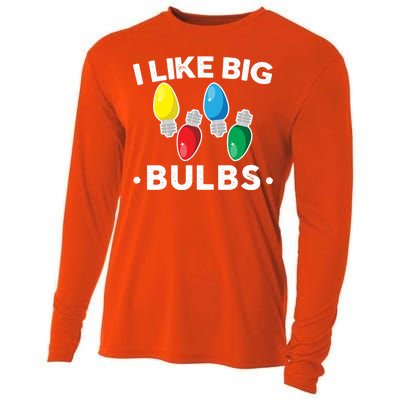 I Like Big Bulbs Funny Christmas Lights Cooling Performance Long Sleeve Crew