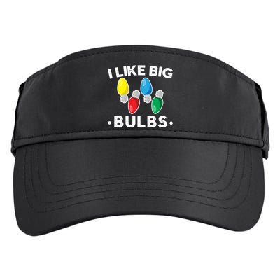 I Like Big Bulbs Funny Christmas Lights Adult Drive Performance Visor
