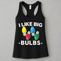 I Like Big Bulbs Funny Christmas Lights Womens Tank Top