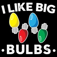 I Like Big Bulbs Funny Christmas Lights Womens Tank Top