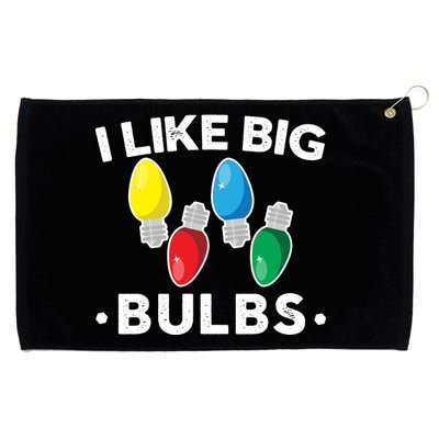 I Like Big Bulbs Funny Christmas Lights Grommeted Golf Towel