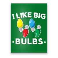 I Like Big Bulbs Funny Christmas Lights Poster