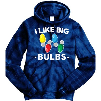 I Like Big Bulbs Funny Christmas Lights Tie Dye Hoodie