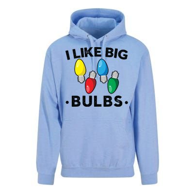 I Like Big Bulbs Funny Christmas Lights Unisex Surf Hoodie