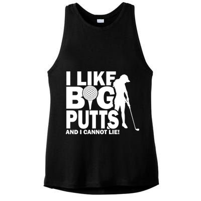 I Like Big Putts And I Cannot Lie Golf Ladies PosiCharge Tri-Blend Wicking Tank