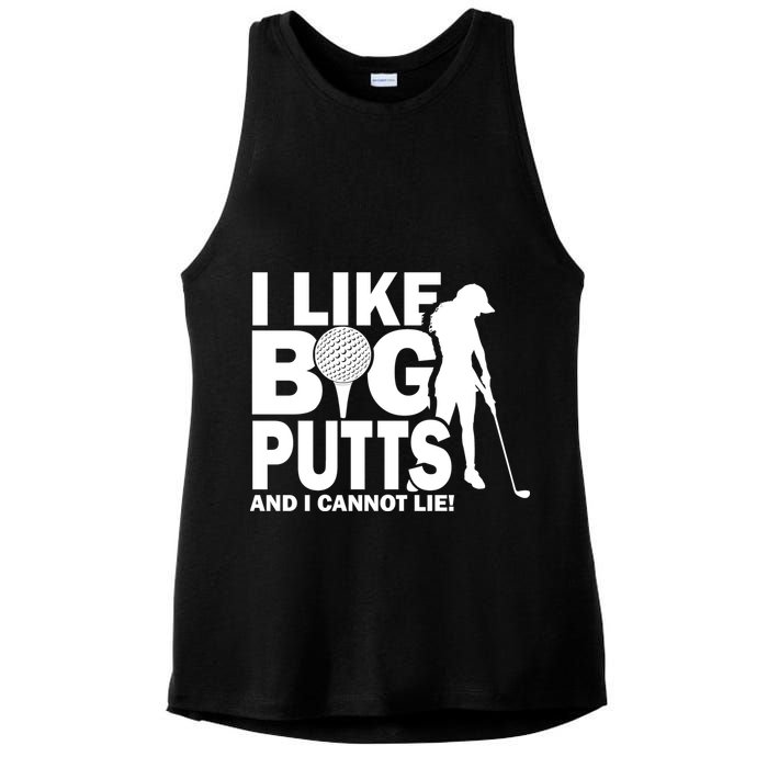 I Like Big Putts And I Cannot Lie Golf Ladies PosiCharge Tri-Blend Wicking Tank