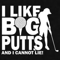 I Like Big Putts And I Cannot Lie Golf Ladies PosiCharge Tri-Blend Wicking Tank