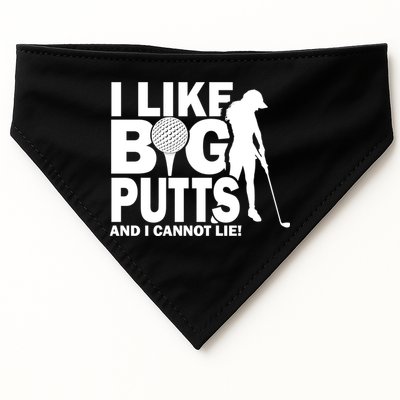 I Like Big Putts And I Cannot Lie Golf USA-Made Doggie Bandana
