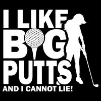 I Like Big Putts And I Cannot Lie Golf 7-Panel Snapback Hat