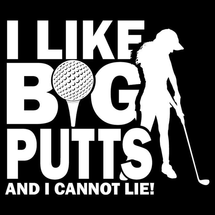 I Like Big Putts And I Cannot Lie Golf 7-Panel Snapback Hat