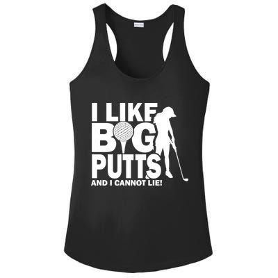 I Like Big Putts And I Cannot Lie Golf Ladies PosiCharge Competitor Racerback Tank