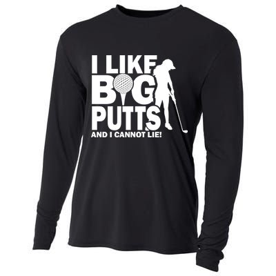 I Like Big Putts And I Cannot Lie Golf Cooling Performance Long Sleeve Crew