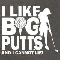 I Like Big Putts And I Cannot Lie Golf Cotton Canvas Backpack