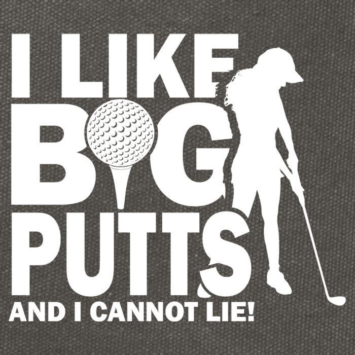 I Like Big Putts And I Cannot Lie Golf Cotton Canvas Backpack