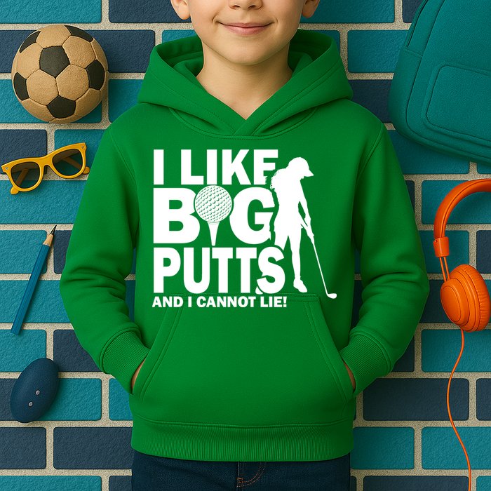I Like Big Putts And I Cannot Lie Golf Kids Hoodie