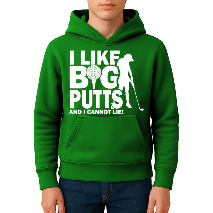 I Like Big Putts And I Cannot Lie Golf Kids Hoodie