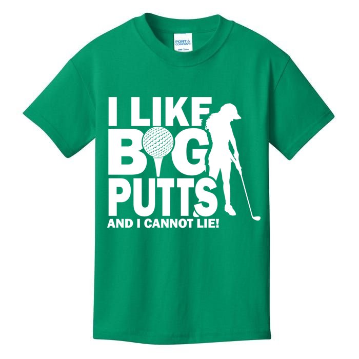 I Like Big Putts And I Cannot Lie Golf Kids T-Shirt
