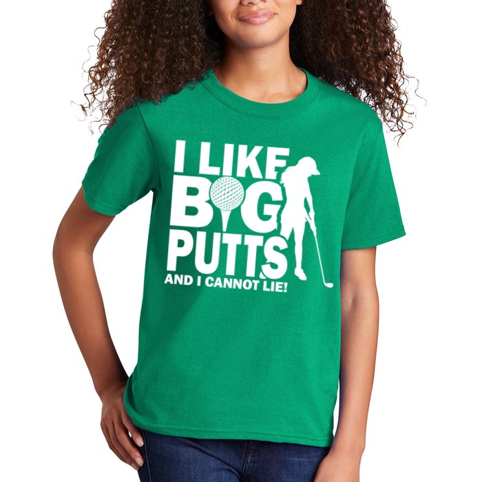 I Like Big Putts And I Cannot Lie Golf Kids T-Shirt