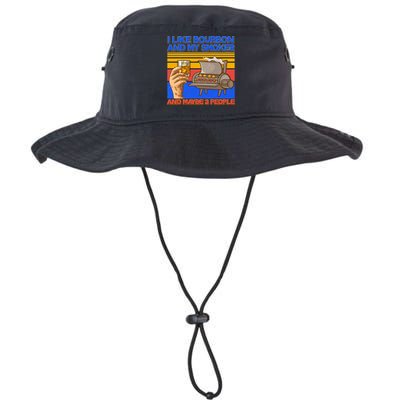 I Like Bourbon My Smoker And Maybe 3 People Bucket Hat