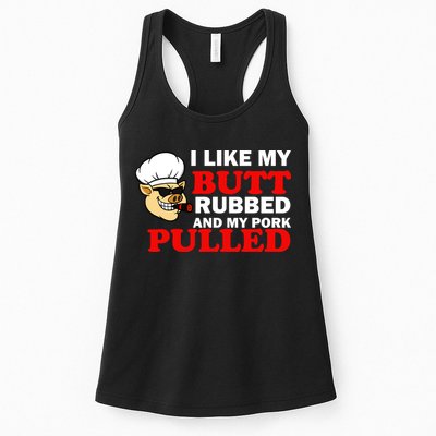 I Like Butt Rubbed And My Pork Pulled Womens Tank Top