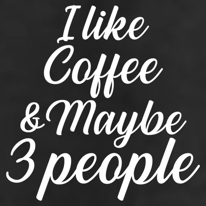 I Like Coffee & Maybe 3 People Adult Drive Performance Visor