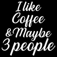I Like Coffee & Maybe 3 People Zip Tote Bag